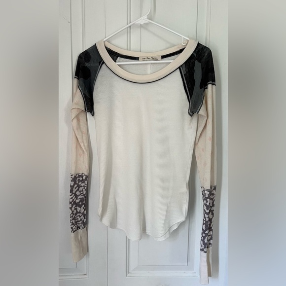 Free People Bright Side Thermal Top Snow Size Small - Picture 6 of 16